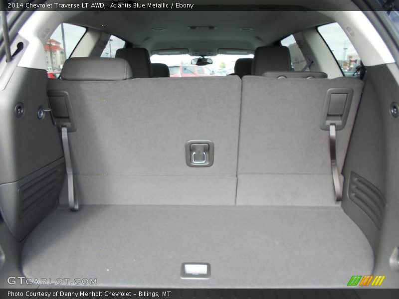 Atlantis Blue Metallic / Ebony 2014 Chevrolet Traverse LT AWD