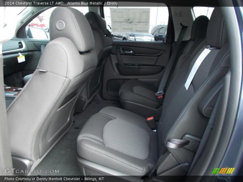 Atlantis Blue Metallic / Ebony 2014 Chevrolet Traverse LT AWD