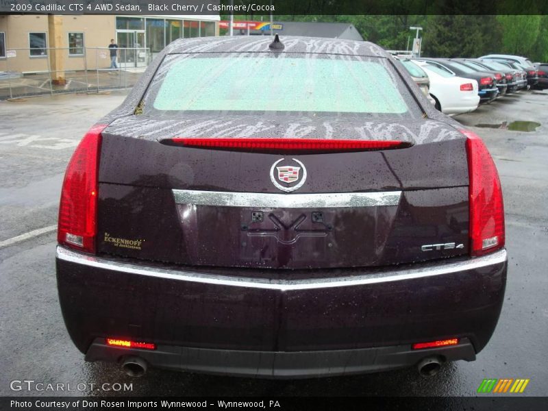 Black Cherry / Cashmere/Cocoa 2009 Cadillac CTS 4 AWD Sedan
