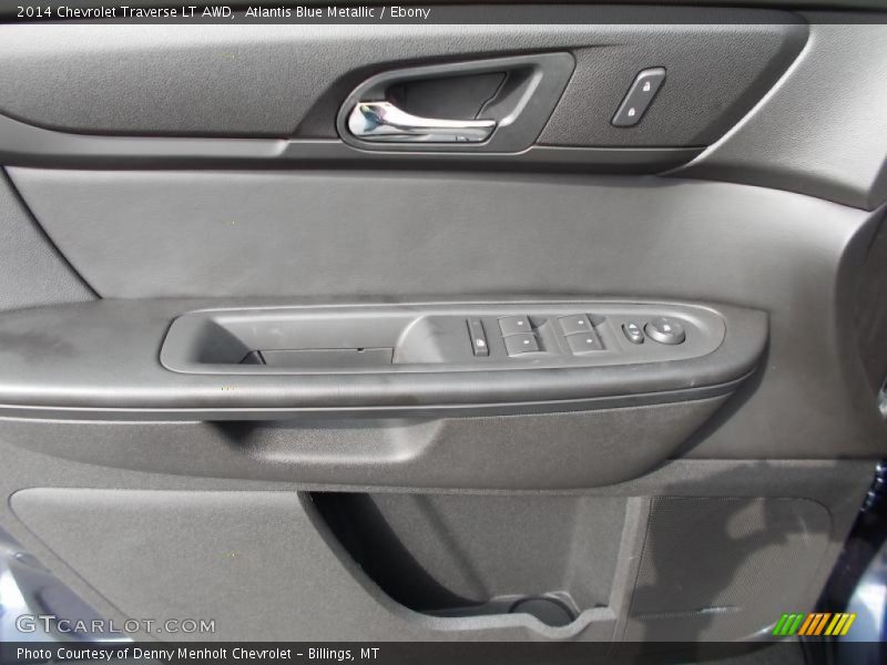 Atlantis Blue Metallic / Ebony 2014 Chevrolet Traverse LT AWD