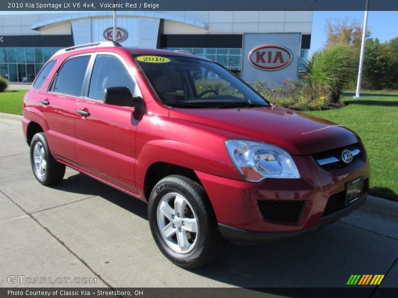 Volcanic Red / Beige 2010 Kia Sportage LX V6 4x4