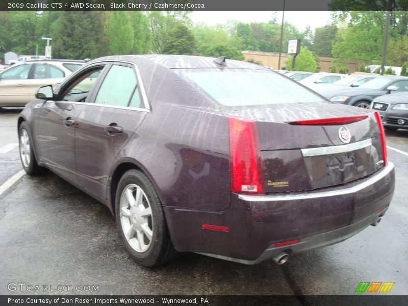 Black Cherry / Cashmere/Cocoa 2009 Cadillac CTS 4 AWD Sedan
