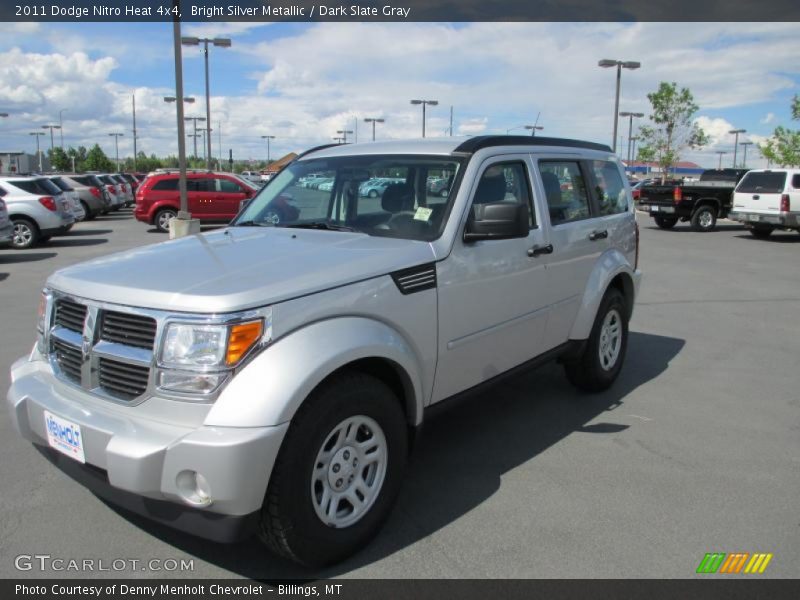 Bright Silver Metallic / Dark Slate Gray 2011 Dodge Nitro Heat 4x4