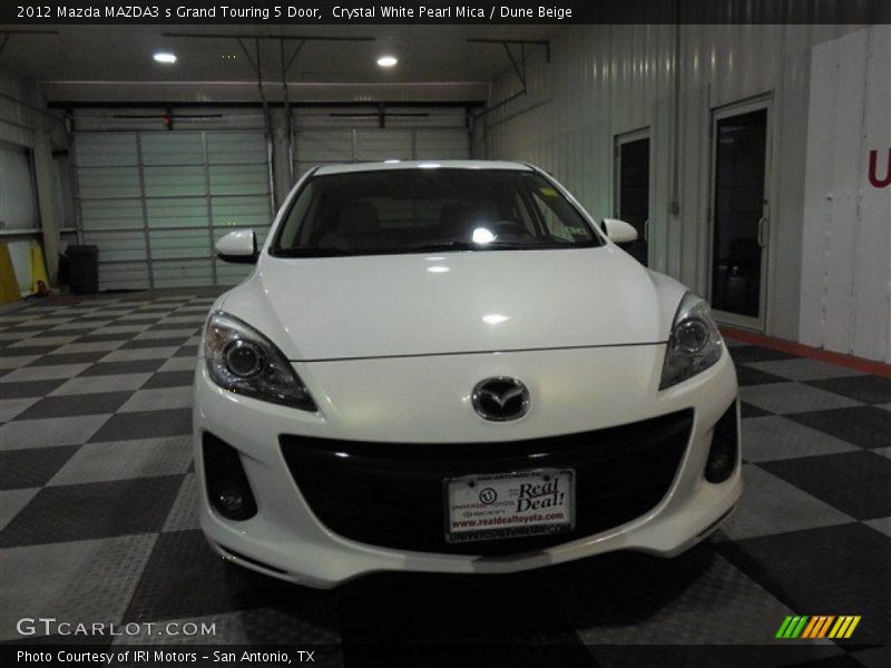 Crystal White Pearl Mica / Dune Beige 2012 Mazda MAZDA3 s Grand Touring 5 Door