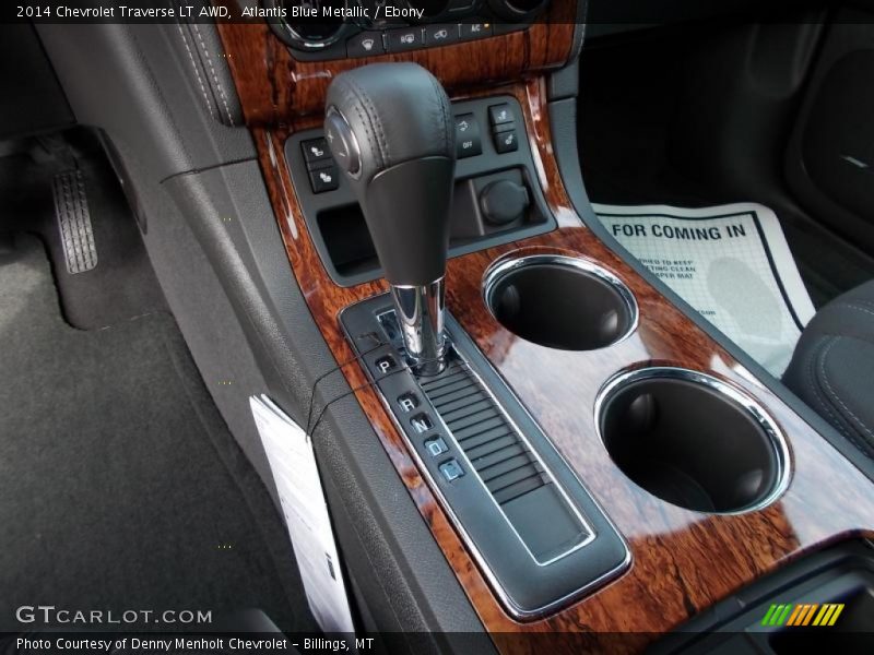 Atlantis Blue Metallic / Ebony 2014 Chevrolet Traverse LT AWD