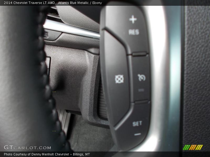 Atlantis Blue Metallic / Ebony 2014 Chevrolet Traverse LT AWD