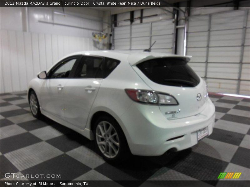 Crystal White Pearl Mica / Dune Beige 2012 Mazda MAZDA3 s Grand Touring 5 Door