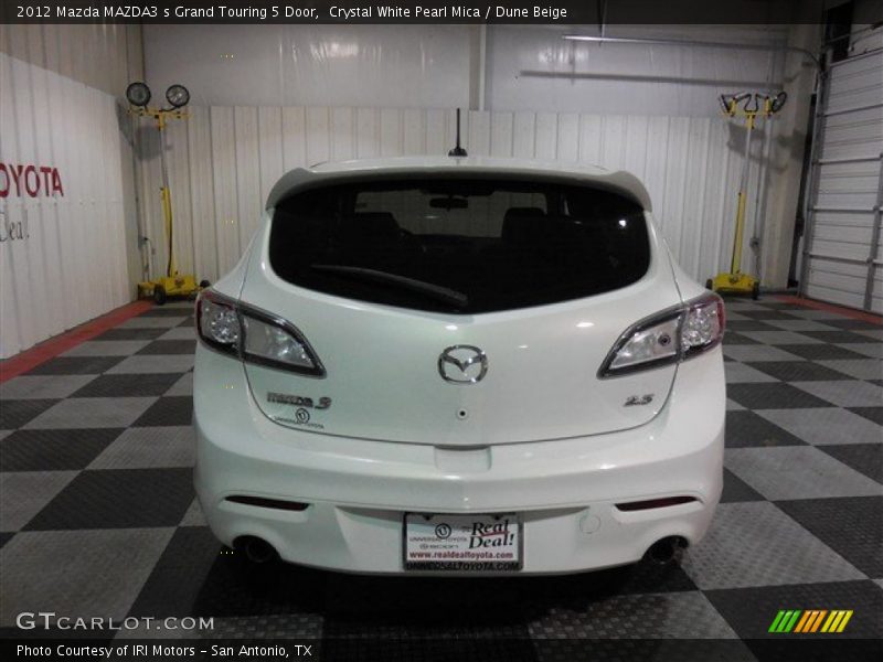 Crystal White Pearl Mica / Dune Beige 2012 Mazda MAZDA3 s Grand Touring 5 Door