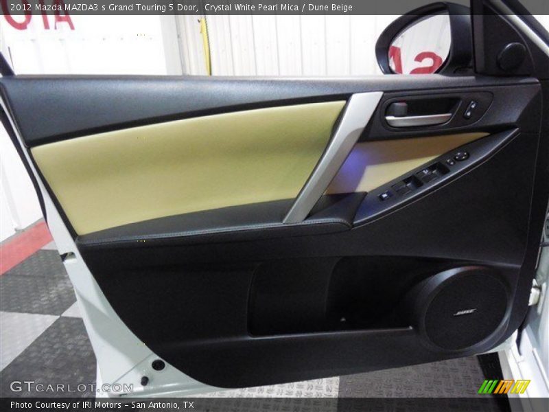 Crystal White Pearl Mica / Dune Beige 2012 Mazda MAZDA3 s Grand Touring 5 Door