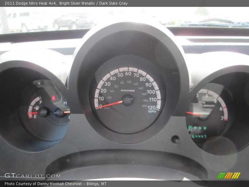 Bright Silver Metallic / Dark Slate Gray 2011 Dodge Nitro Heat 4x4