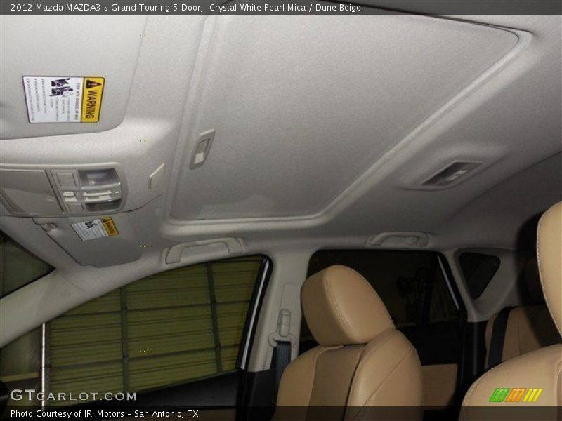 Crystal White Pearl Mica / Dune Beige 2012 Mazda MAZDA3 s Grand Touring 5 Door