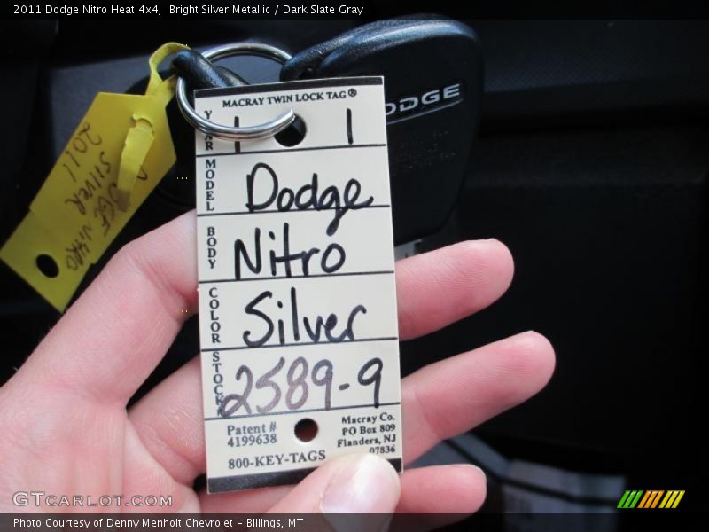 Bright Silver Metallic / Dark Slate Gray 2011 Dodge Nitro Heat 4x4