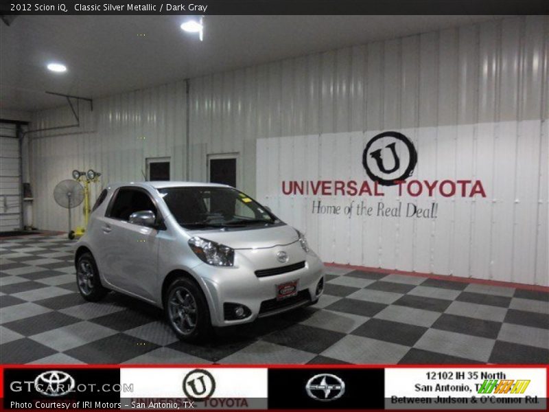 Classic Silver Metallic / Dark Gray 2012 Scion iQ