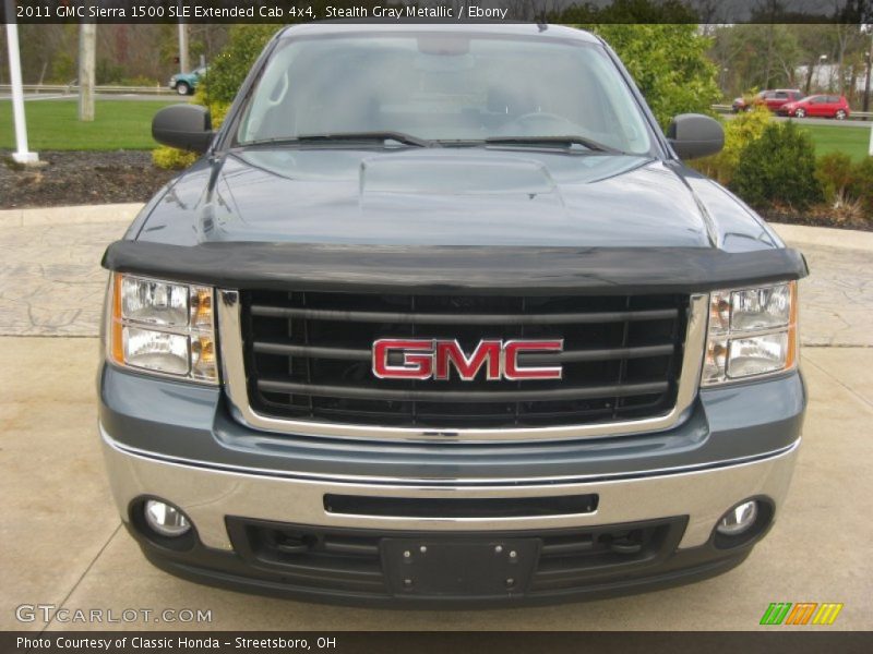 Stealth Gray Metallic / Ebony 2011 GMC Sierra 1500 SLE Extended Cab 4x4