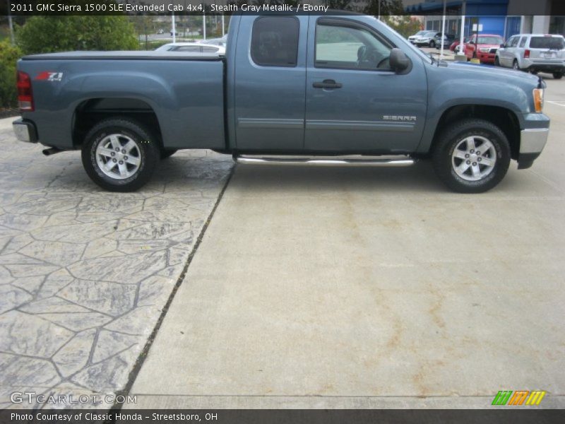 Stealth Gray Metallic / Ebony 2011 GMC Sierra 1500 SLE Extended Cab 4x4