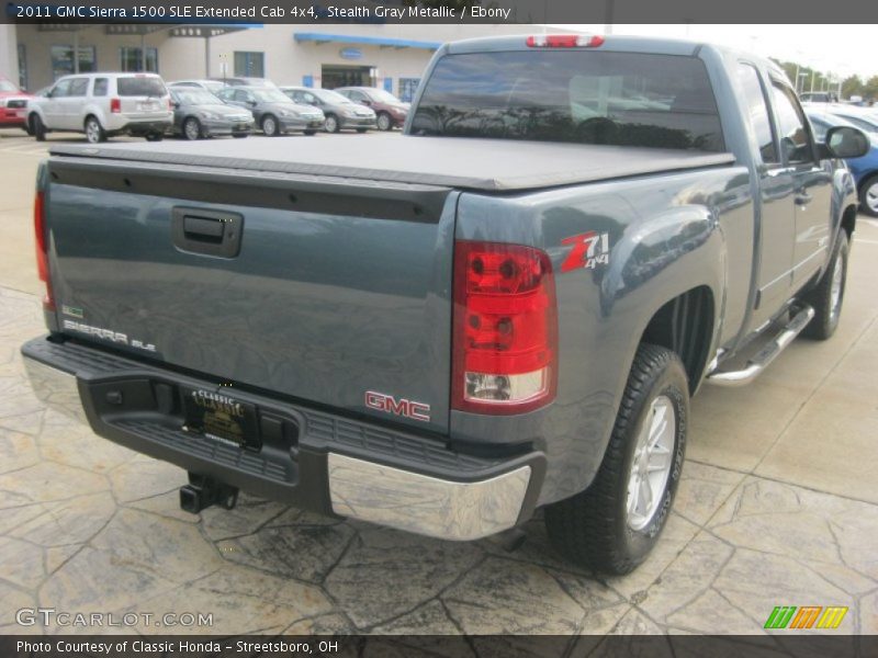 Stealth Gray Metallic / Ebony 2011 GMC Sierra 1500 SLE Extended Cab 4x4