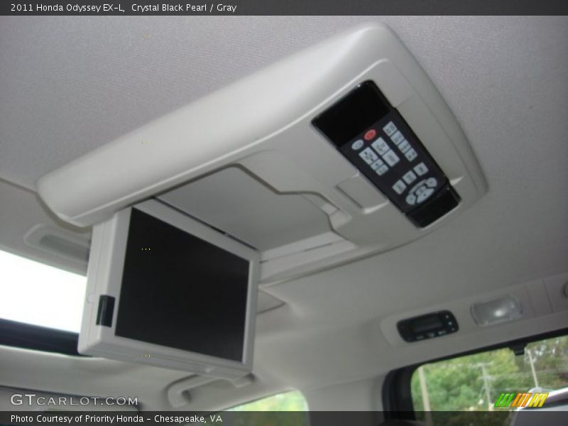 Crystal Black Pearl / Gray 2011 Honda Odyssey EX-L