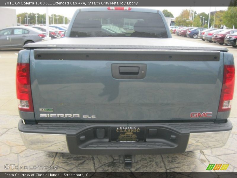 Stealth Gray Metallic / Ebony 2011 GMC Sierra 1500 SLE Extended Cab 4x4