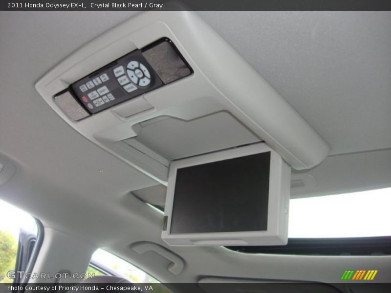 Crystal Black Pearl / Gray 2011 Honda Odyssey EX-L
