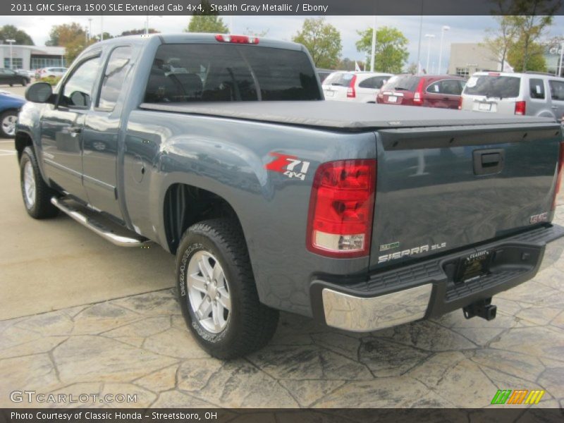 Stealth Gray Metallic / Ebony 2011 GMC Sierra 1500 SLE Extended Cab 4x4