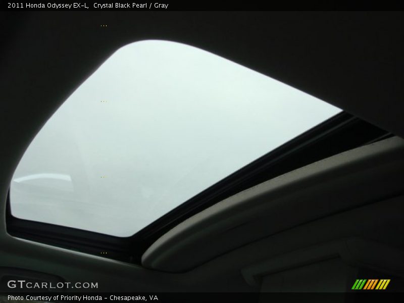 Crystal Black Pearl / Gray 2011 Honda Odyssey EX-L