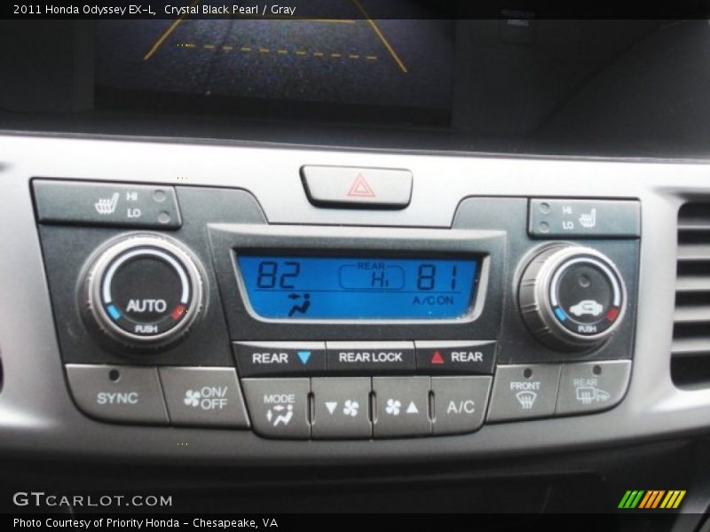 Crystal Black Pearl / Gray 2011 Honda Odyssey EX-L