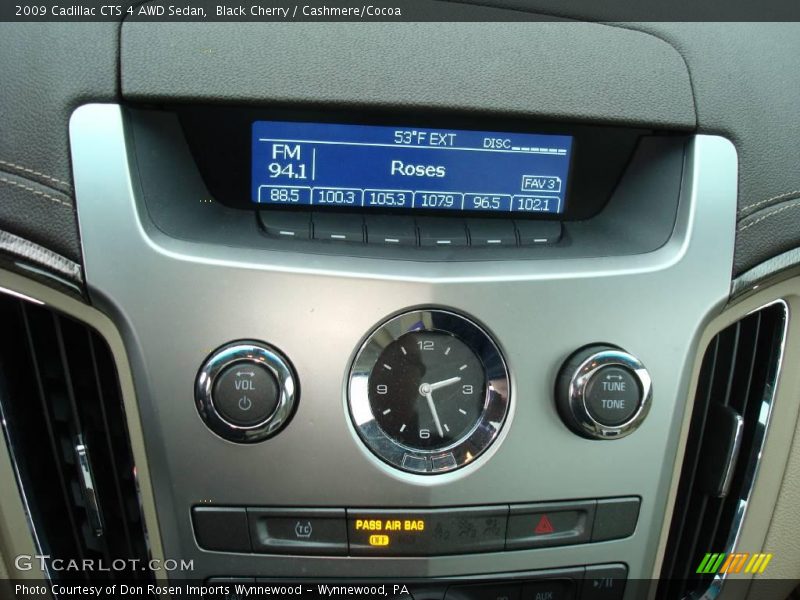 Black Cherry / Cashmere/Cocoa 2009 Cadillac CTS 4 AWD Sedan