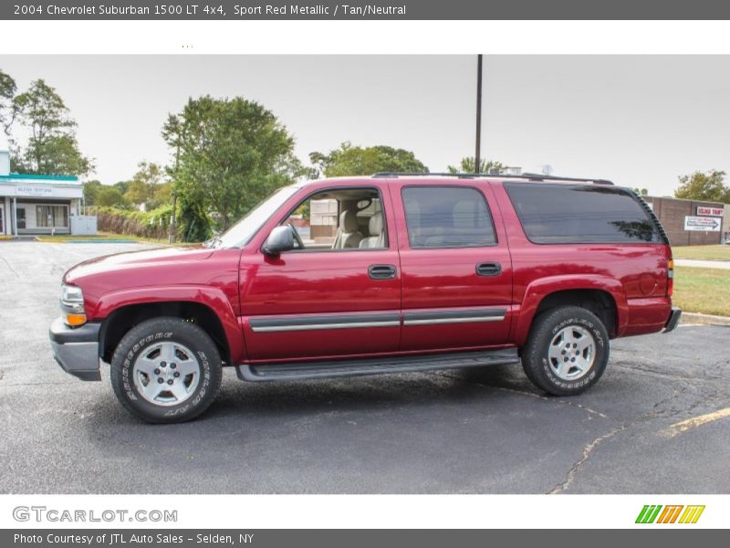 Sport Red Metallic / Tan/Neutral 2004 Chevrolet Suburban 1500 LT 4x4