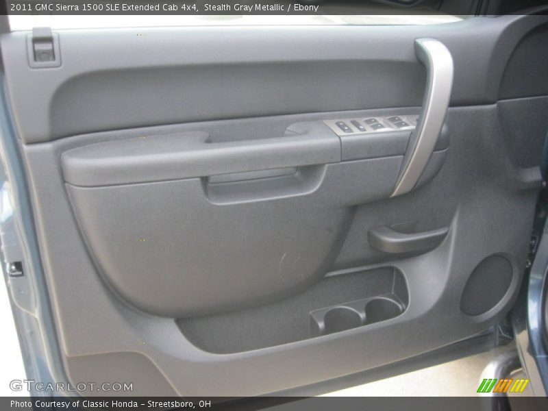 Stealth Gray Metallic / Ebony 2011 GMC Sierra 1500 SLE Extended Cab 4x4