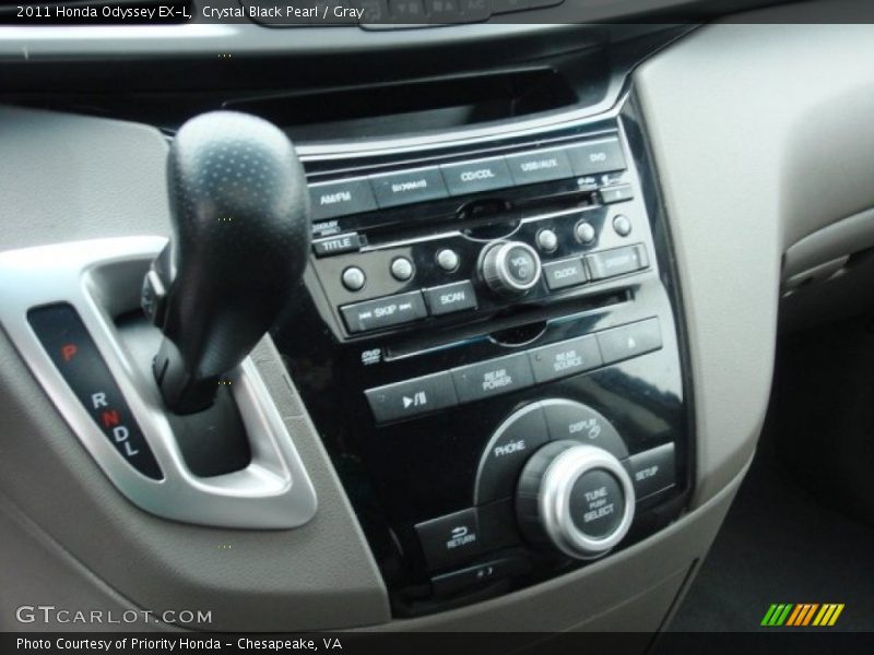 Crystal Black Pearl / Gray 2011 Honda Odyssey EX-L