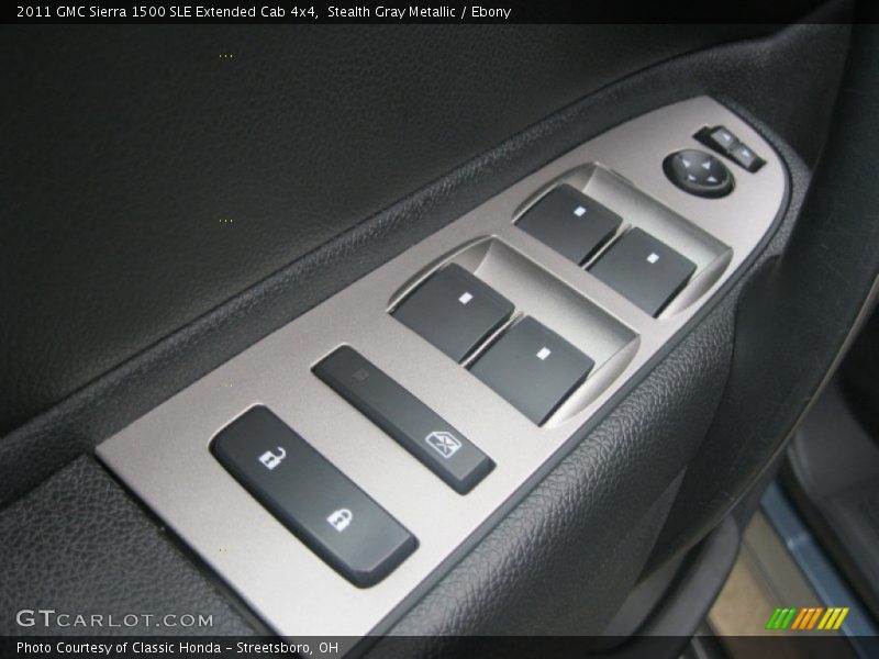 Stealth Gray Metallic / Ebony 2011 GMC Sierra 1500 SLE Extended Cab 4x4