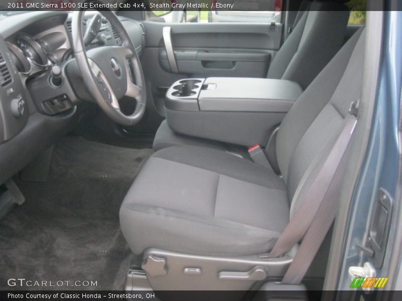 Stealth Gray Metallic / Ebony 2011 GMC Sierra 1500 SLE Extended Cab 4x4