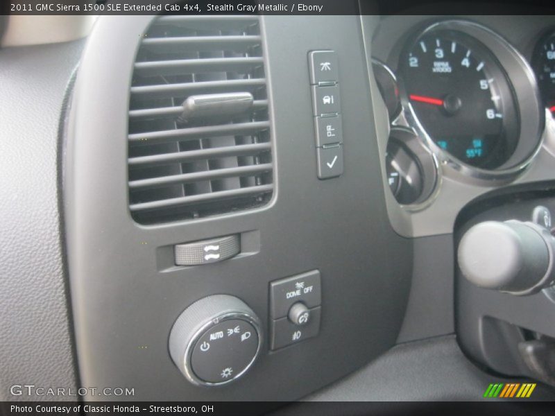 Stealth Gray Metallic / Ebony 2011 GMC Sierra 1500 SLE Extended Cab 4x4