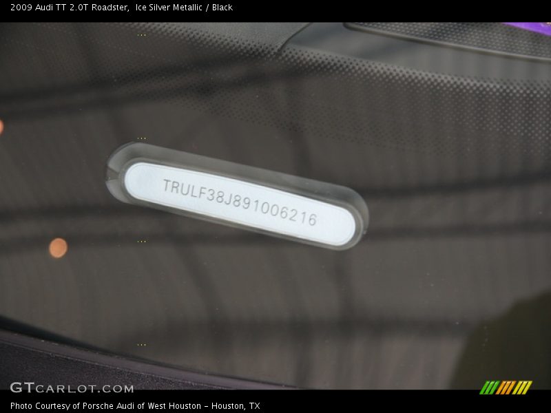 Ice Silver Metallic / Black 2009 Audi TT 2.0T Roadster