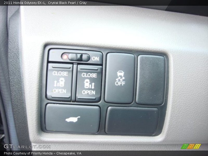 Crystal Black Pearl / Gray 2011 Honda Odyssey EX-L