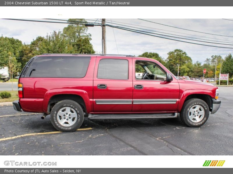 Sport Red Metallic / Tan/Neutral 2004 Chevrolet Suburban 1500 LT 4x4