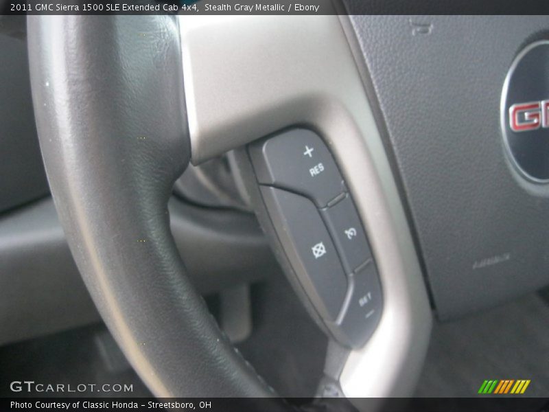 Stealth Gray Metallic / Ebony 2011 GMC Sierra 1500 SLE Extended Cab 4x4