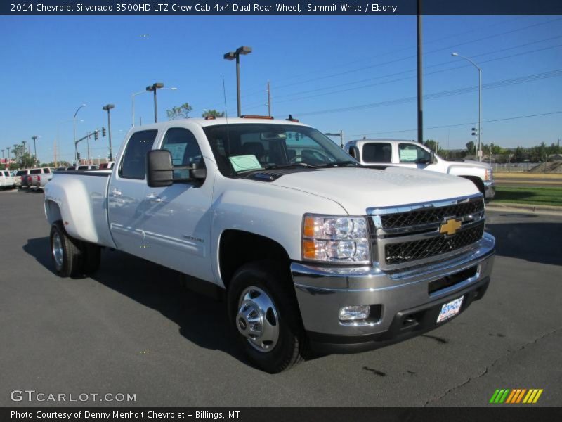 Summit White / Ebony 2014 Chevrolet Silverado 3500HD LTZ Crew Cab 4x4 Dual Rear Wheel