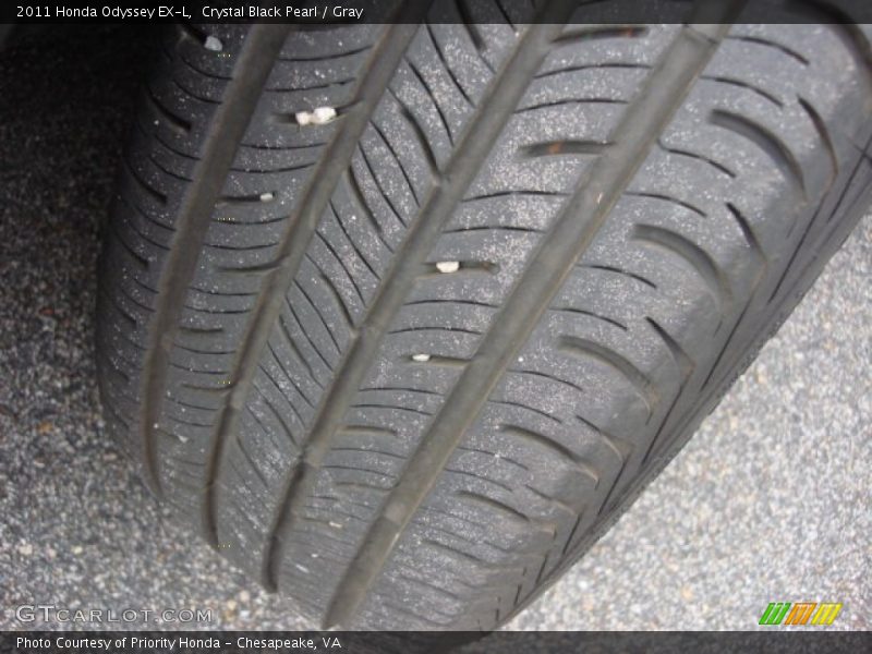 Crystal Black Pearl / Gray 2011 Honda Odyssey EX-L