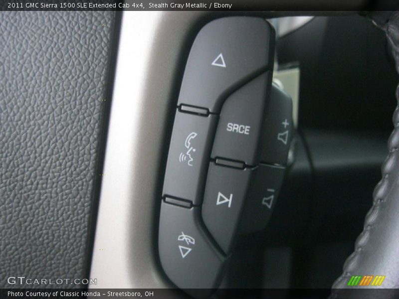 Stealth Gray Metallic / Ebony 2011 GMC Sierra 1500 SLE Extended Cab 4x4