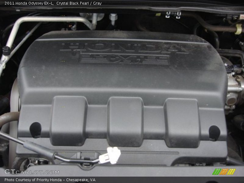 Crystal Black Pearl / Gray 2011 Honda Odyssey EX-L