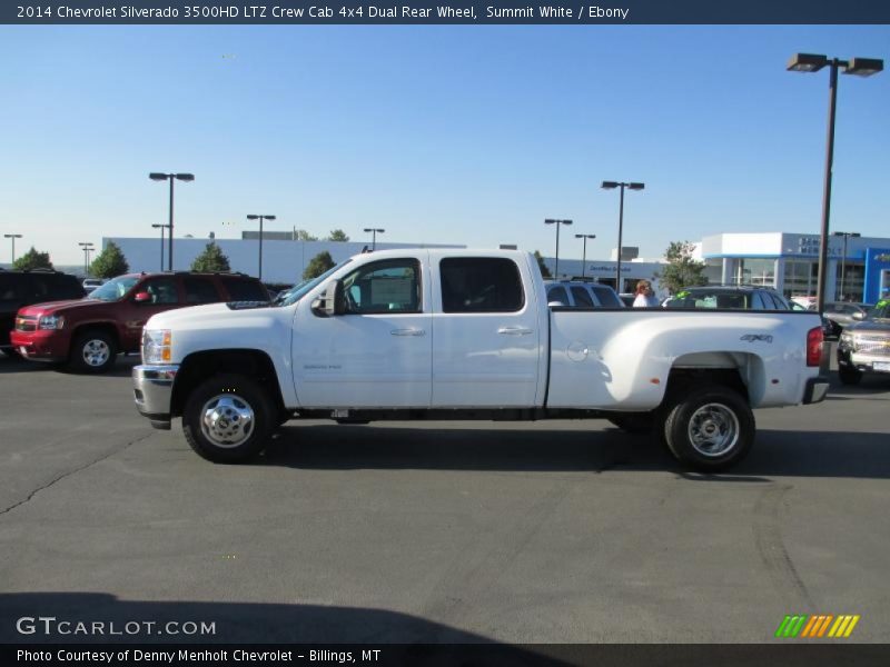 Summit White / Ebony 2014 Chevrolet Silverado 3500HD LTZ Crew Cab 4x4 Dual Rear Wheel