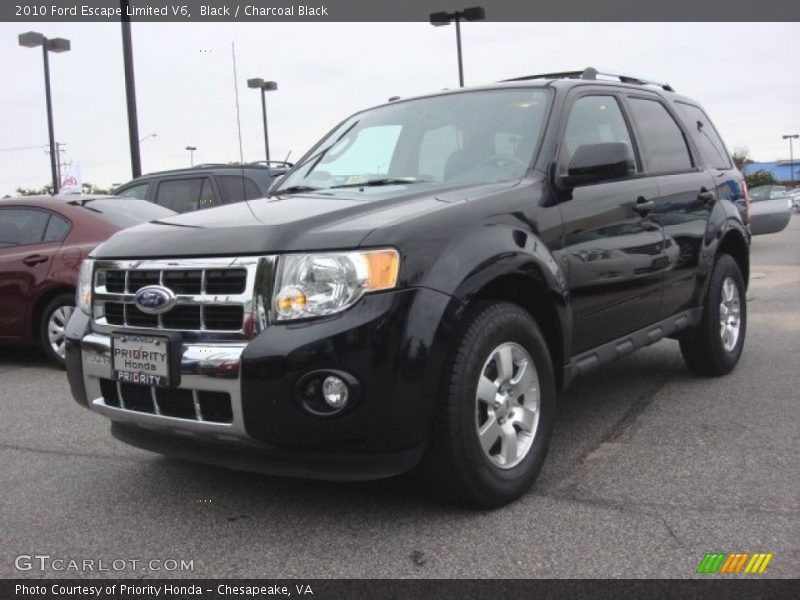 Black / Charcoal Black 2010 Ford Escape Limited V6