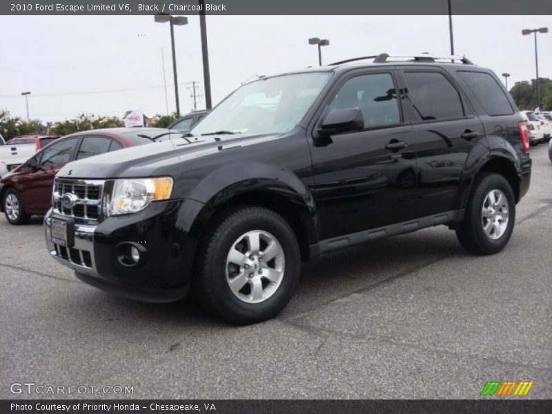 Black / Charcoal Black 2010 Ford Escape Limited V6