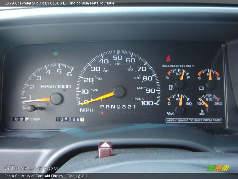 Indigo Blue Metallic / Blue 1999 Chevrolet Suburban C1500 LS