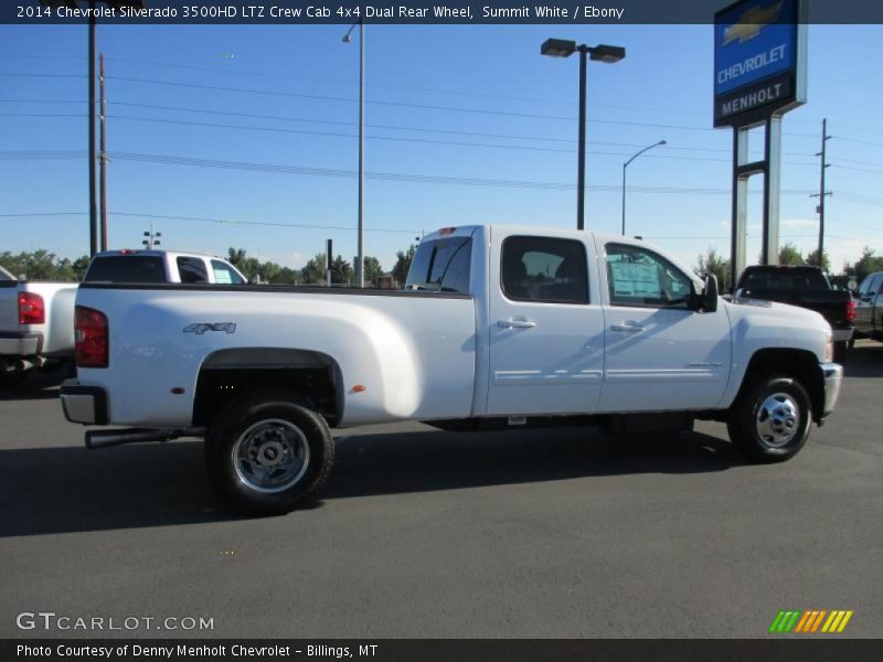 Summit White / Ebony 2014 Chevrolet Silverado 3500HD LTZ Crew Cab 4x4 Dual Rear Wheel