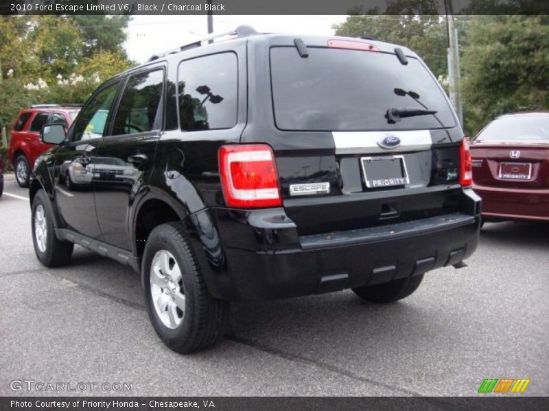 Black / Charcoal Black 2010 Ford Escape Limited V6