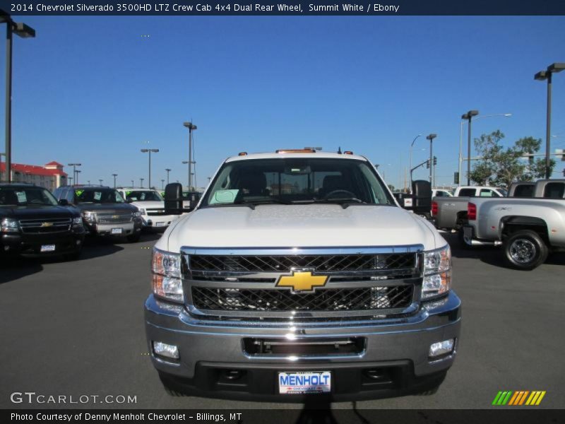 Summit White / Ebony 2014 Chevrolet Silverado 3500HD LTZ Crew Cab 4x4 Dual Rear Wheel