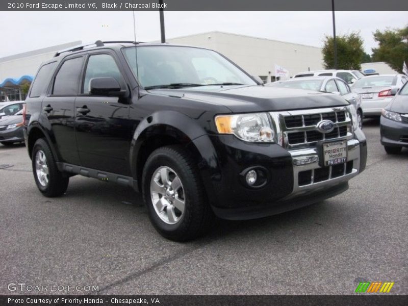 Black / Charcoal Black 2010 Ford Escape Limited V6