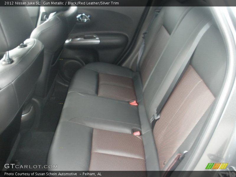 Gun Metallic / Black/Red Leather/Silver Trim 2012 Nissan Juke SL
